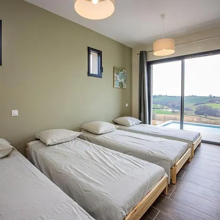 فيلة Le Belvedere-design-piscine-vue-gaillac Salvagnac