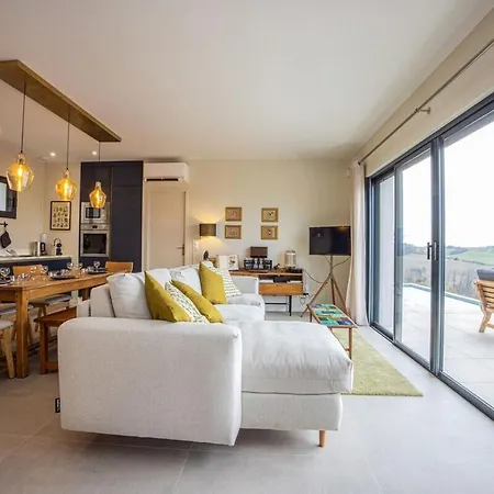 Le Belvedere-design-piscine-vue-gaillac Villa Salvagnac